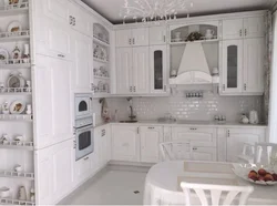 Кухня классика белая дизайн