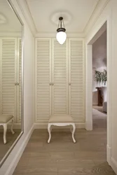 Louvered Doors In The Hallway Interior