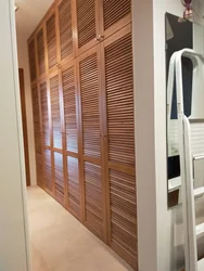 Louvered doors in the hallway interior