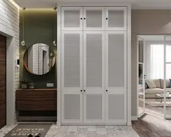 Louvered Doors In The Hallway Interior
