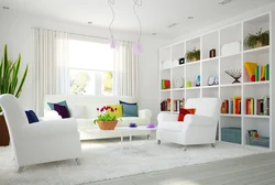 Living room interior background