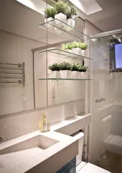Glass Shelves Bath Photo