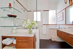 Glass Shelves Bath Photo