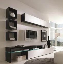 Modern living room walls stylish photos