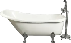 Photo of a bathroom on a white background