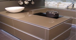Glass Kitchen Countertop Photo