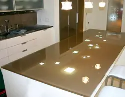 Glass Kitchen Countertop Photo