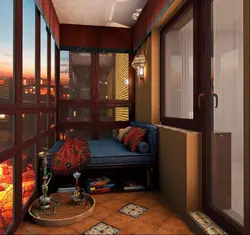 Loggia interior photo room