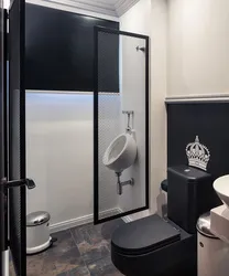 Urinal in the bathroom interior