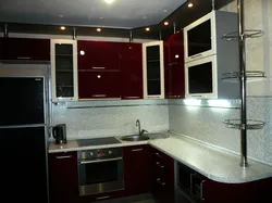 Kitchens with canopy and lighting photo