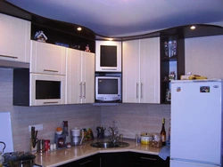 Kitchens with canopy and lighting photo