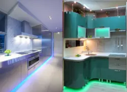 Kitchens With Canopy And Lighting Photo