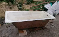 USSR cast iron bathtub photo
