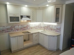 Bianca kitchen in the interior presses furniture