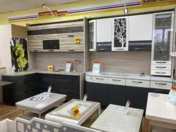 Bianca kitchen in the interior presses furniture