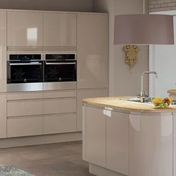 Kitchen cashmere matte photo in the interior