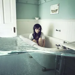 Girl from the bath photo