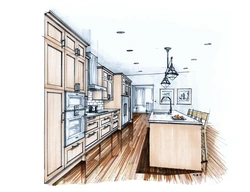 Drawn Kitchen Interior