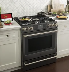 Kitchens with electric stove photo