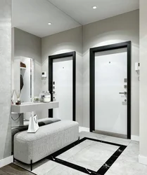 Black And White Hallway Design Photo