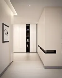 Black and white hallway design photo