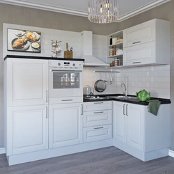 White kitchen in the interior reviews