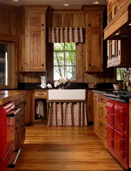 Small wooden kitchen design photo