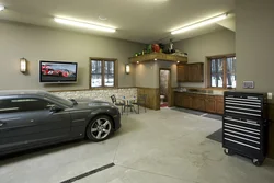 Garage design with kitchen