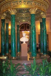 Malachite living room interior