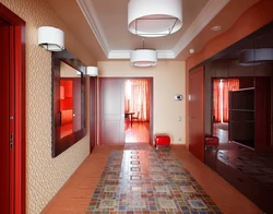 Orange hallway interior