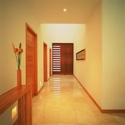 Orange hallway interior