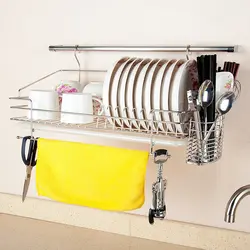 Dryers in the kitchen interior