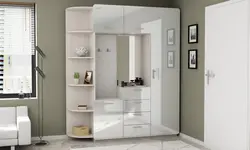 Глянцевая белая прихожая фото