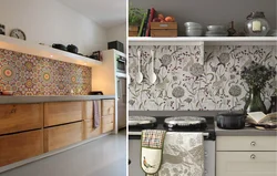 Kitchen sleeve on the wall photo