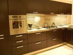 Chocolate beige kitchen photo