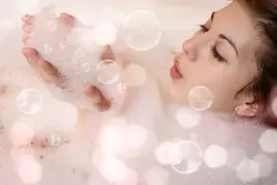 Ванна с пузырями фото