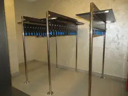 Wardrobe clothes hangers photo