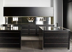 Kitchens with metal facades photos