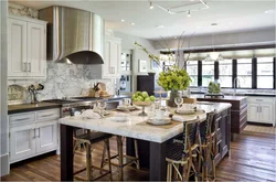 Kitchen with legs photo in the interior