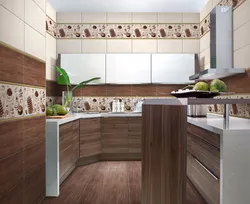 Ceramic kitchen in the interior