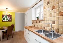 Ceramic kitchen in the interior