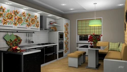 Khokhloma kitchen design
