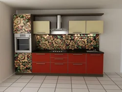 Дизайн кухни хохлома