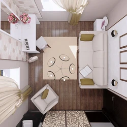 Bedroom design top view